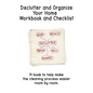 Declutter and Organize Your Home Workbook and Checklist: A book to help make the cleaning process easier room by room - Paperback