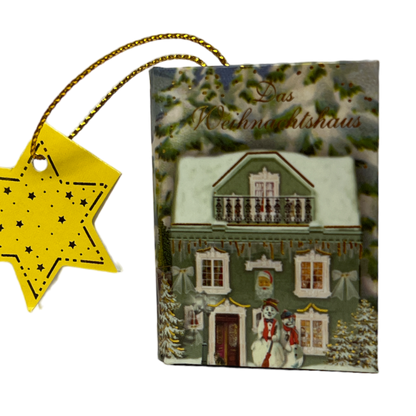 Popup Mini Book German Ornament - Green