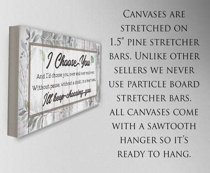 I Choose You - Canvas