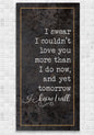 I Swear - Canvas