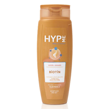 Hyp Me Sulfate-Free Anti-Hair Loss Shampoo with Caffeine & Biotin - Gentle, Strengthening, 11.83 fl oz