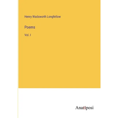 Poems: Vol. I - Paperback