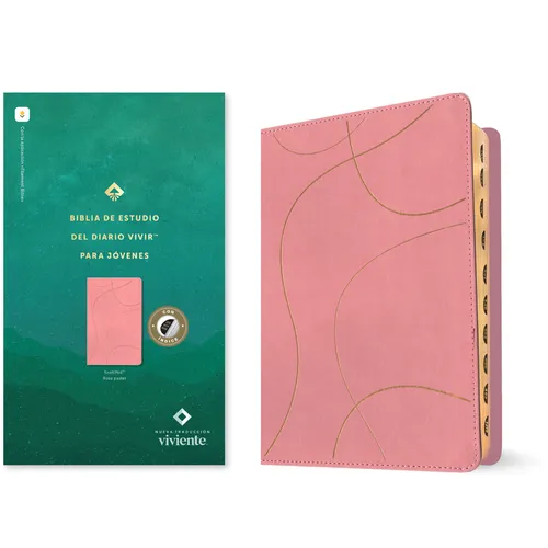 Biblia de Estudio del Diario Vivir Para Jóvenes Ntv Con Filament (Sentipiel, Rosa Pastel, Índice, Letra Roja) - Imitation Leather