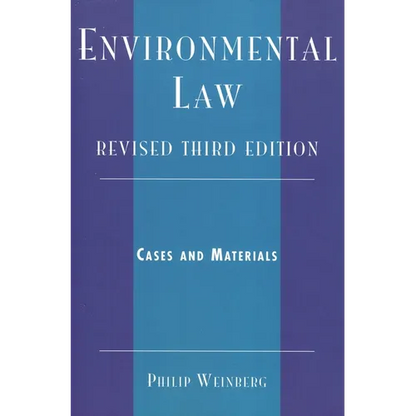 Environmental Law: Cases and Materials - Paperback