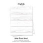 White Rustic Wood Stationery Paper: Cute Letter Writing Paper for Home, Office, Letterhead Design, 25 Sheets - Paperback