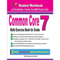 Common Core Math Exercise Book for Grade 7: Student Workbook and Two Realistic Common Core Math Tests - Paperback