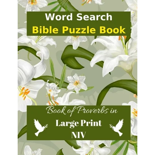 Word Search Bible Puzzle: Book of Proverbs Book in Large Print - Paperback