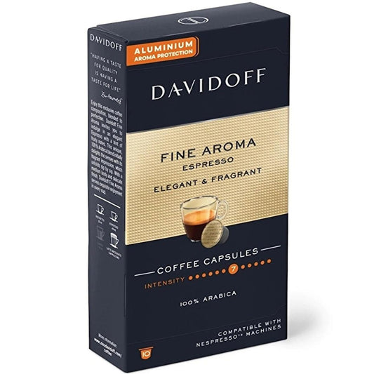Davidoff Fine Aroma Espresso Coffee Capsules - Rich Flavor, Convenient Espresso Experience