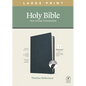 NLT Large Print Thinline Reference Bible, Filament Enabled Edition (Red Letter, Genuine Leather, Blue, Indexed) - Leather