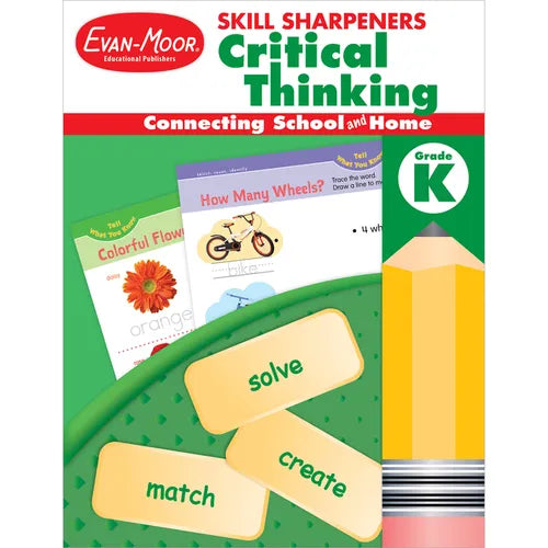 Skill Sharpeners: Critical Thinking, Kindergarten Workbook - Paperback