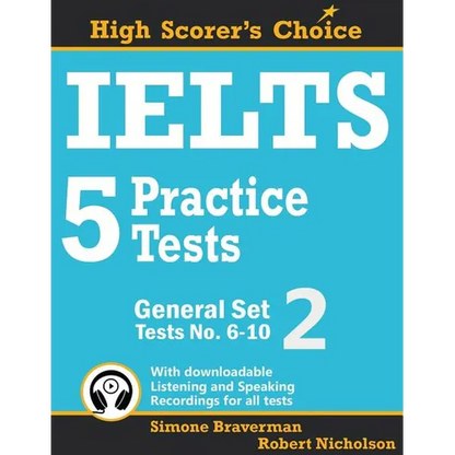 IELTS 5 Practice Tests, General Set 2: Tests No. 6-10 - Paperback
