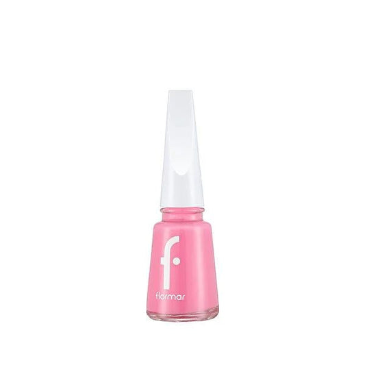Flormar Nail Enamel 555 Pink Flare - Long Lasting, Highly Pigmented Nail Polish for Vibrant Nail Appearance
