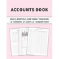 Accounts Book: Ledger for Daily, Monthly, and Yearly Tracking of Income and Expenses for Self Employed, Personal Finance, or Small Businesses (Chalk P - Paperback