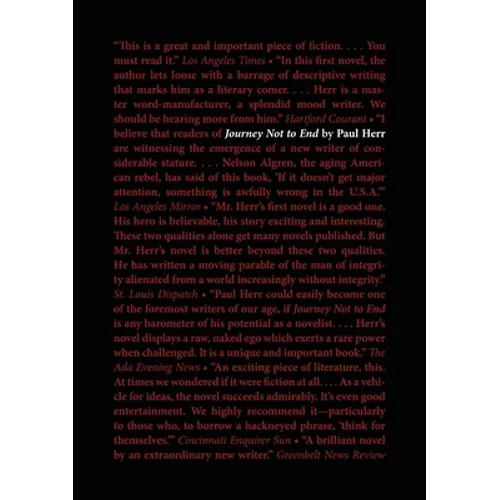 Journey Not to End - Paperback