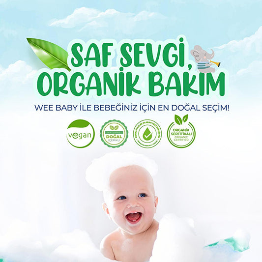 Wee Baby Organic Diaper Cream, 5.07 fl oz - Natural, Vegan, Dermatologically Tested Baby Care