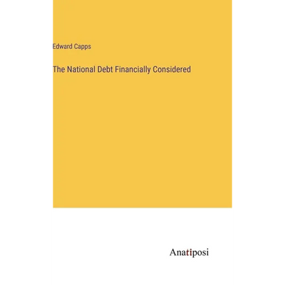 The National Debt Financially Considered - Hardcover