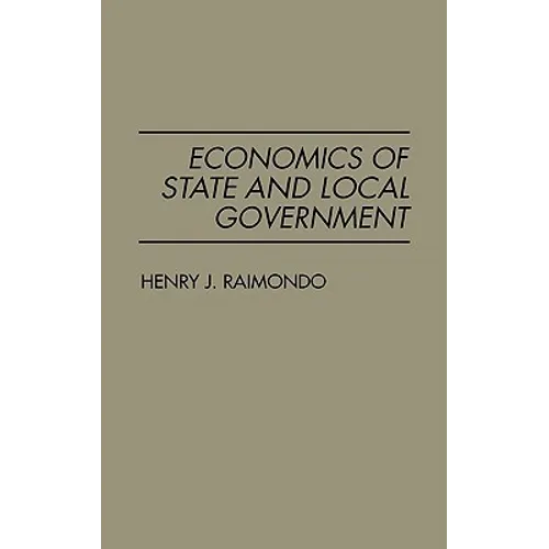 Economics of State and Local Government - Hardcover