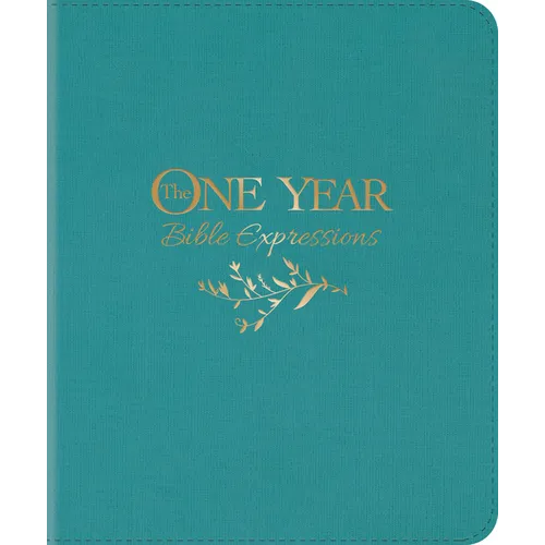 The One Year Bible Expressions NLT (Leatherlike, Tidewater Teal) - Imitation Leather