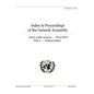Index to Proceedings of the General Assembly 2014/2015: Part I - Subject Index - Paperback
