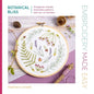 Embroidery Made Easy: Botanical Bliss: 12 Beginner-Friendly Embroidery Patterns with Iron-On Transfers - Paperback