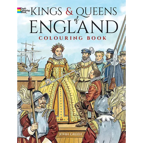 Kings and Queens of England Coloring Book - Paperback