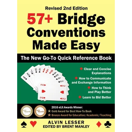 57+ Bridge Conventions Made Easy: The New Go-To Quick Reference Book - Hardcover