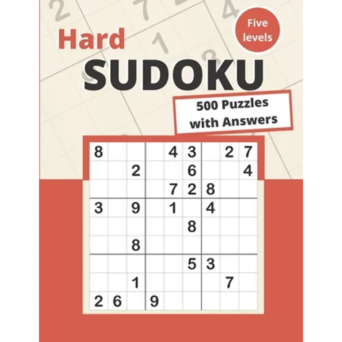 Hard Sudoku: 500 Hard Sudoku Puzzles for adults - Paperback
