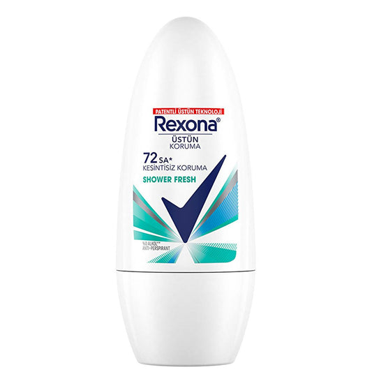 Rexona Shower Fresh Roll-On Deodorant - 72 Hour Odor & Wetness Protection for Women | Long Lasting Antiperspirant