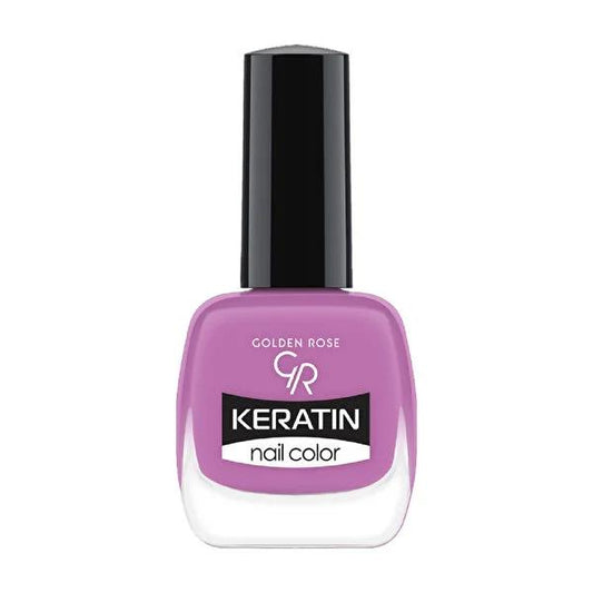Golden Rose Keratin Nail Polish No. 60 - Vibrant, Long-Lasting Color with Nourishing Keratin