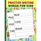 Practice Writing Words for Kids: Words Writing Exercise Workbook - Green - Paperback