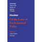 Hooker: Of the Laws of Ecclesiastical Polity - Paperback