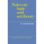 Notes on Logic and Set Theory - Paperback