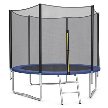 8/10/12/14/15/16Feet Outdoor Trampoline Bounce Combo with Safety Closure Net Ladder-10 ft