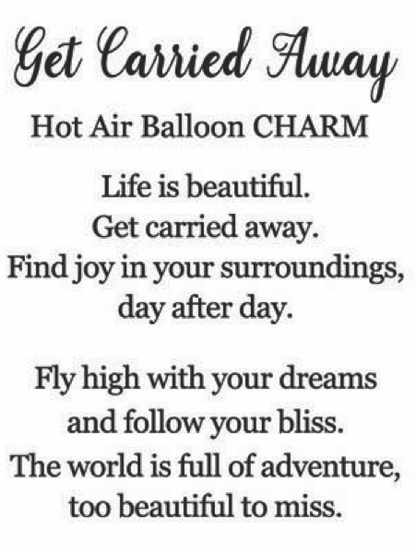 Get Carried Away Charm