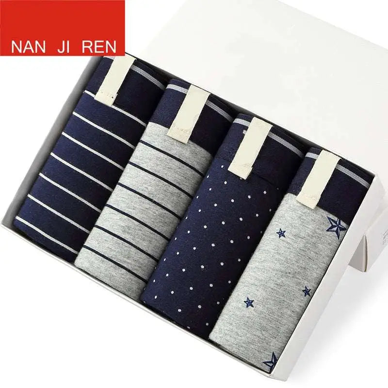 Ice Silk Modal Men’s Boxer Briefs 4 Pack
