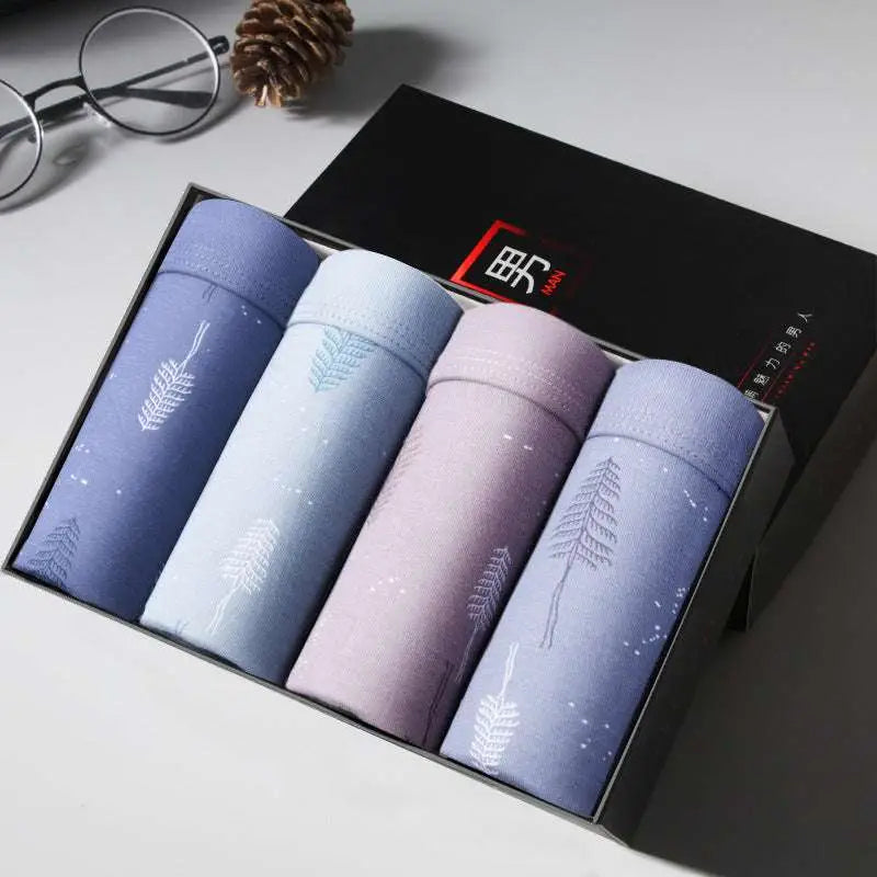 Ice Silk Modal Men’s Boxer Briefs 4 Pack