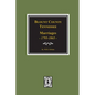Blount County, Tennessee Marriages, 1795-1865. - Paperback