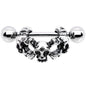 16G 1/2 Gothic Skull Cartilage Cuff