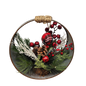 Rustic Holiday Charm Wreath