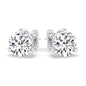 IGI, F/VS1, 3 CT Solitaire Lab-Grown Round Diamond Studs Earring 950 Platinum