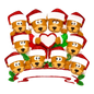 Brown Bear Family With Heart - Family of 10 - Ornament