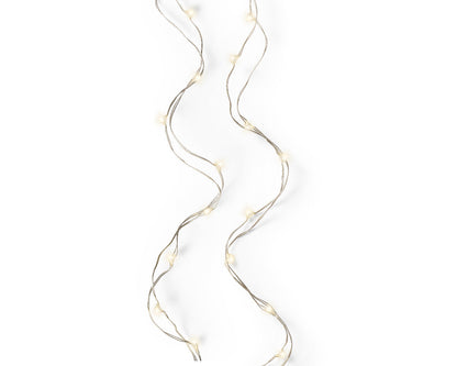 Micro 40-LED Stringlights - Steady - Warm White - Silver Wire