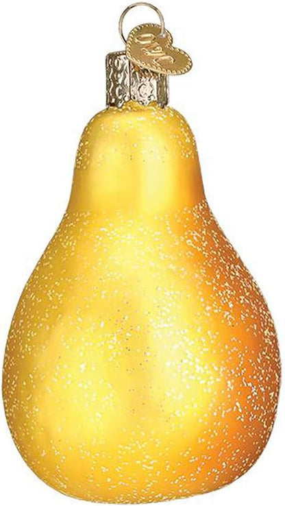 Partridge in a Pear Glass Ornament