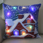 Super Soft Plush Christmas LED Lantern Pillowcase