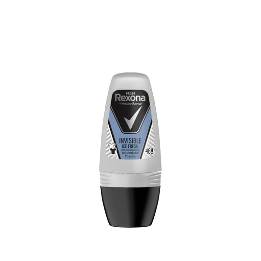 Rexona Men Ice Fresh Deodorant Roll-On for Men - 50ml, Antiperspirant Protection, Long-Lasting Freshness