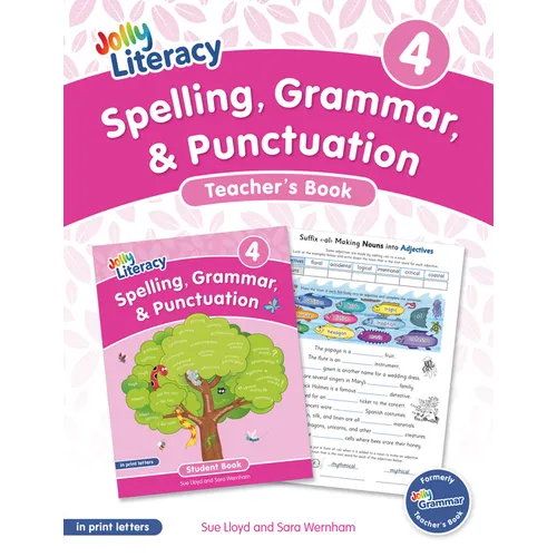Spelling, Grammar, & Punctuation Teacher's Book 4: In Print Letters (American English Edition) - Paperback