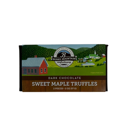 Dark Chocolate  Sweet Maple Truffles - 2 Piece