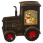 Lighted Spinning Tractor Waterglobe - Snowman