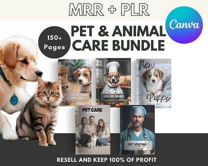 Pet Care Bundle: Ebook, Checklists, Recipe Book (MRR + PLR)