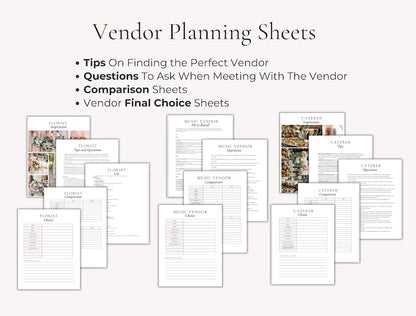 600 Page Canva Wedding Planner Template Bundle, Wedding Checklist, Engagement Party Binder,  Wedding Itinerary, Wedding Day Binder
